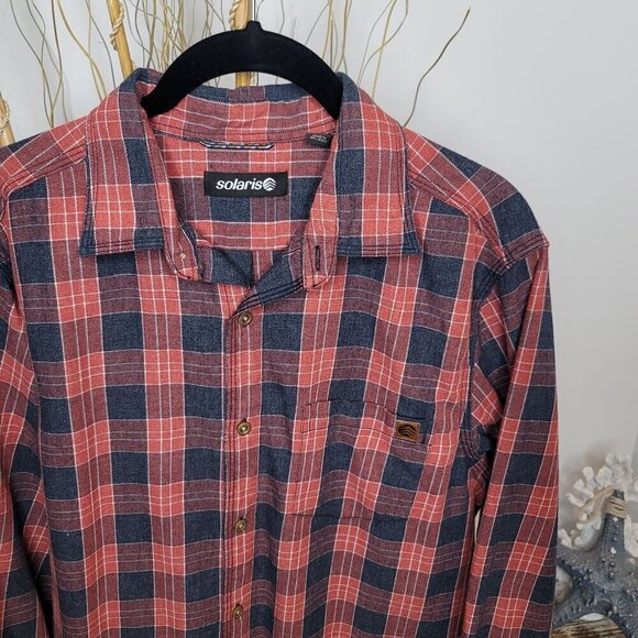 Solaris Button Up Mens Medium - Picture 3 of 7